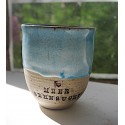 Becher groß in meerblau