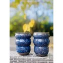 2 Becher Kristallblau Set